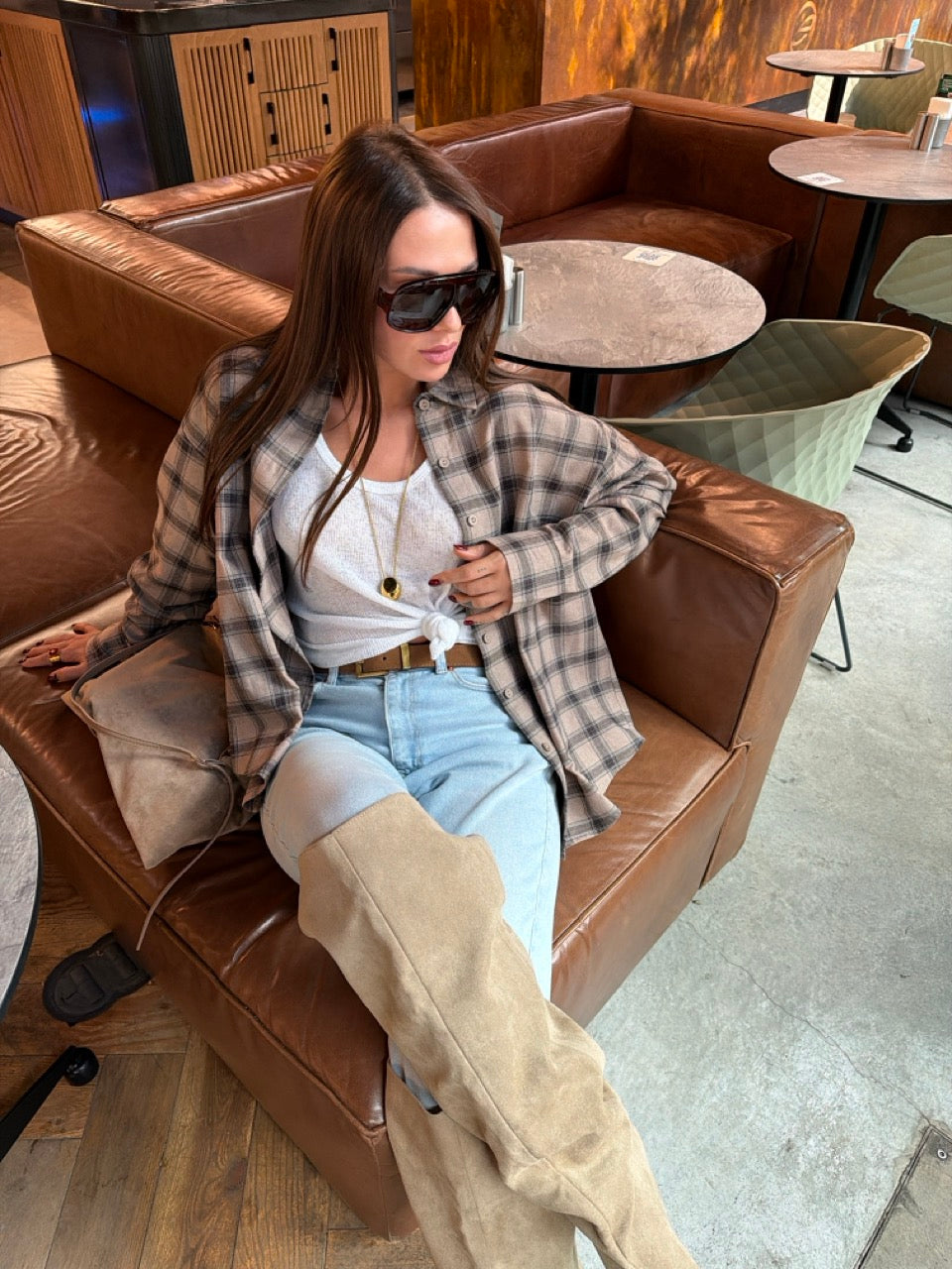 Women's shirt "Blue Plaid"