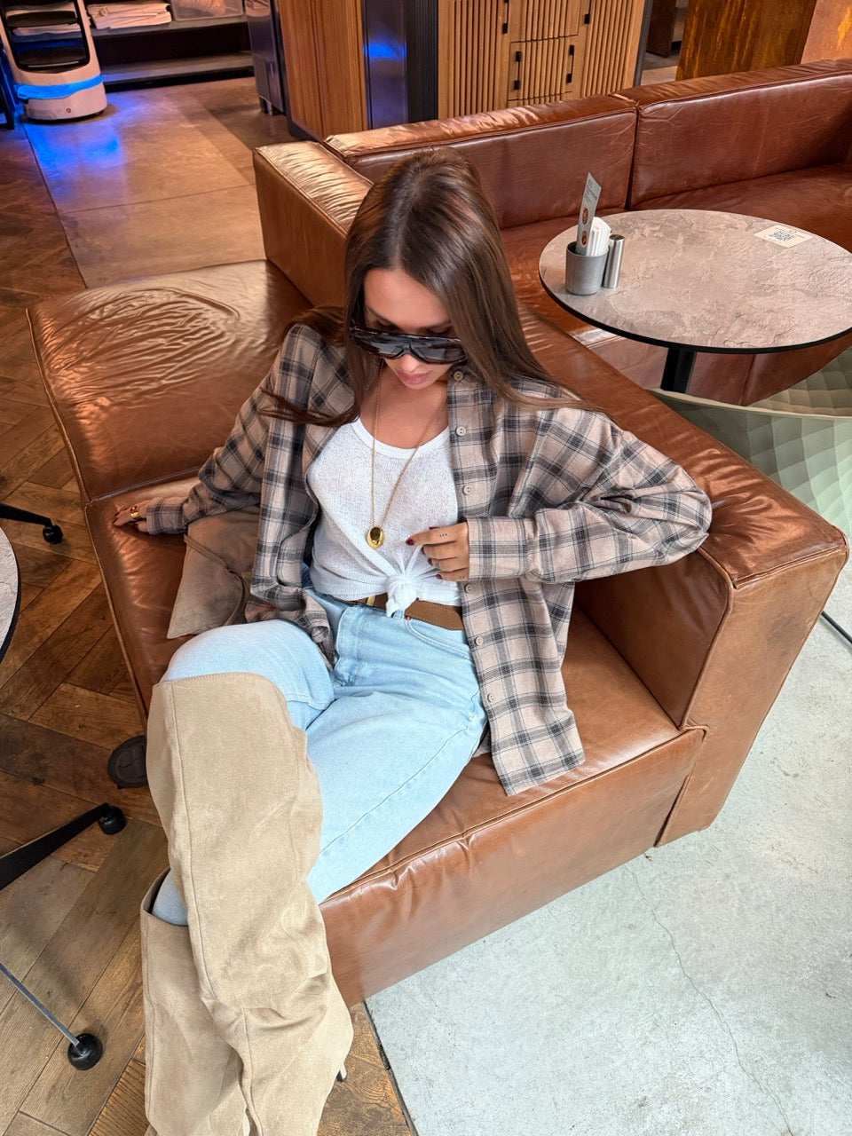 Women's shirt "Blue Plaid"