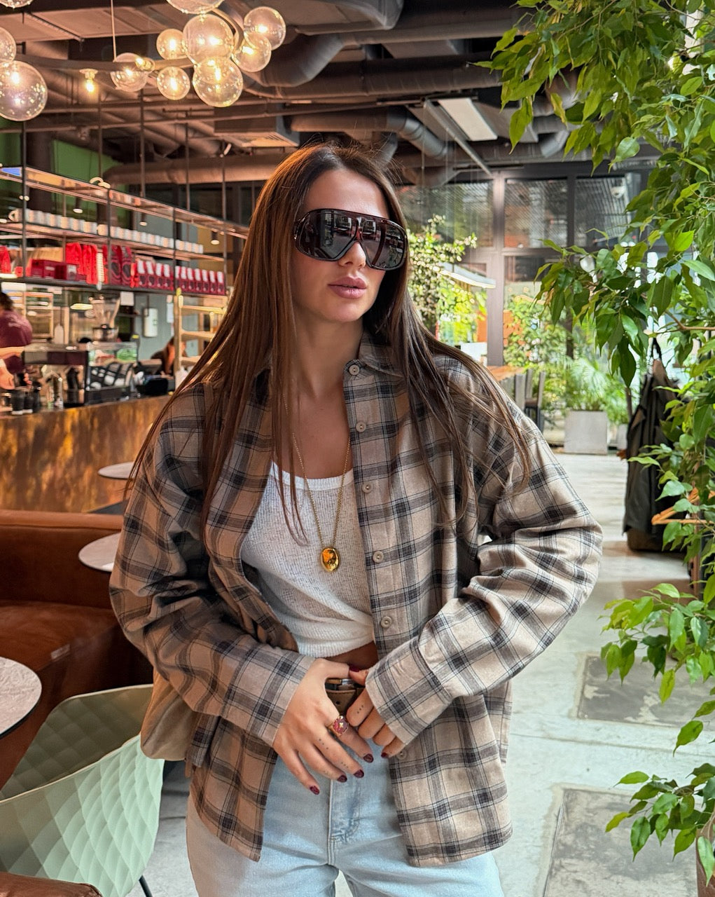 Women's shirt "Blue Plaid"