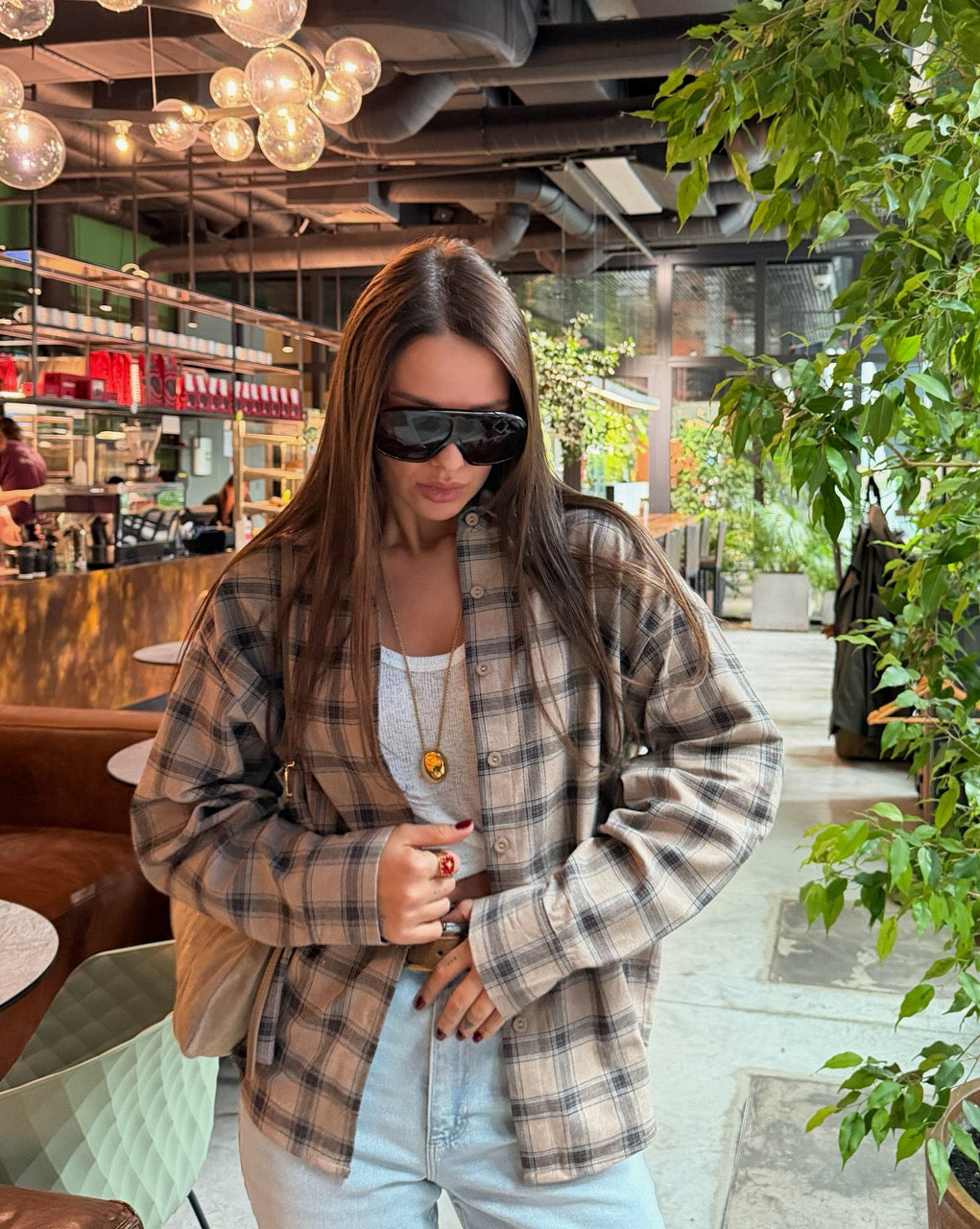 Women's shirt "Blue Plaid"