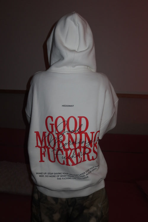 Зіп-худі "Good Morning" молочна