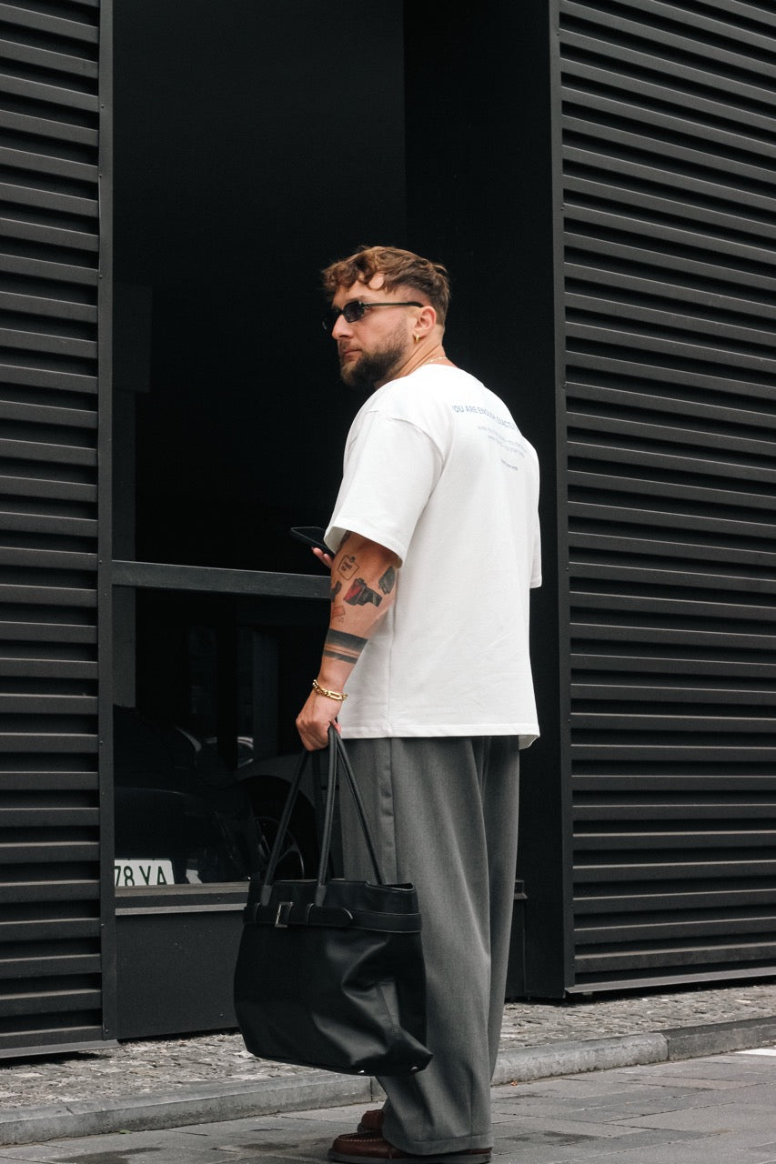 Pants GRAY "Structure Wide"