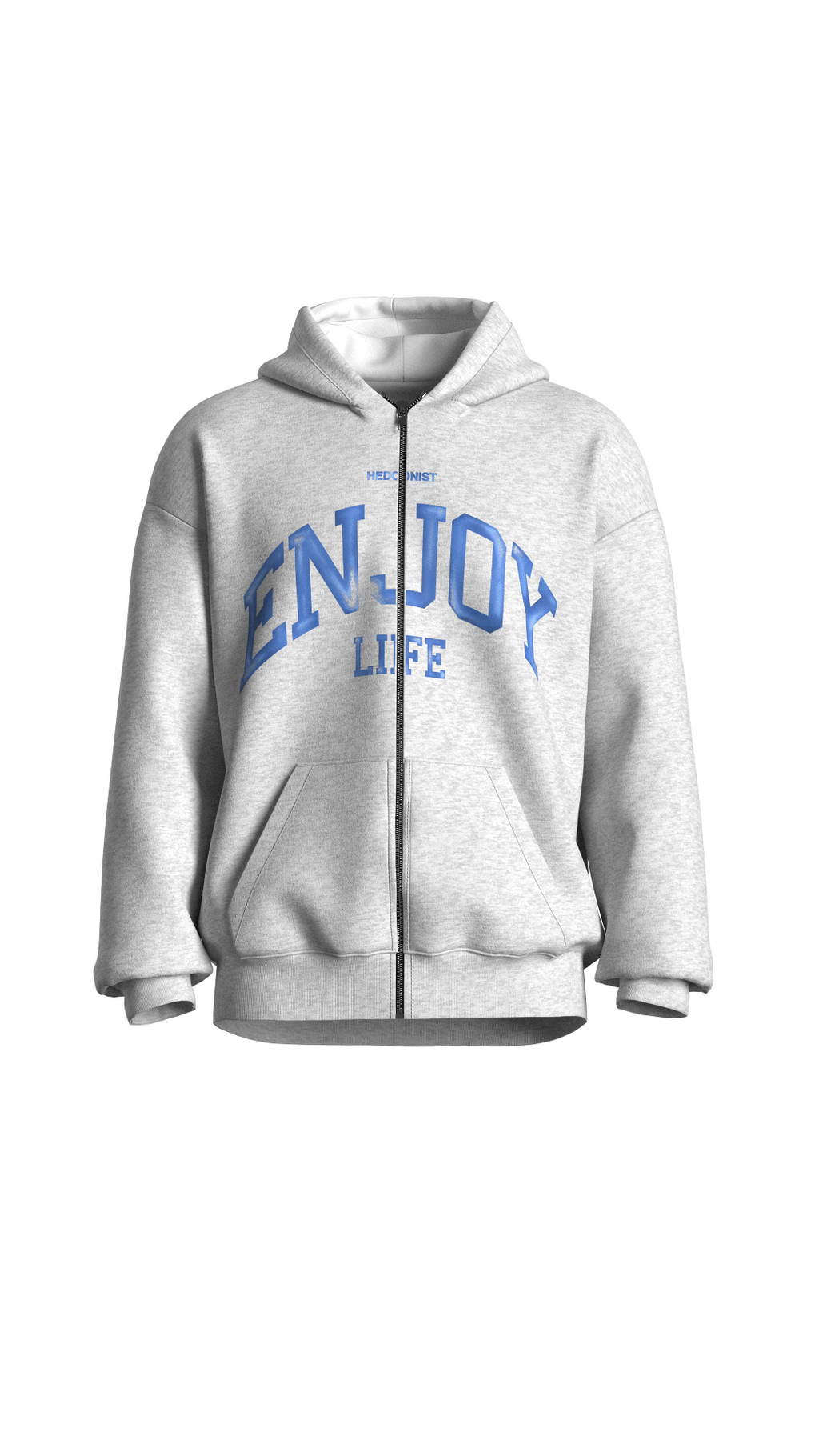 Зіп-худі "Enjoy Life" · 100% бавовна · Меланж