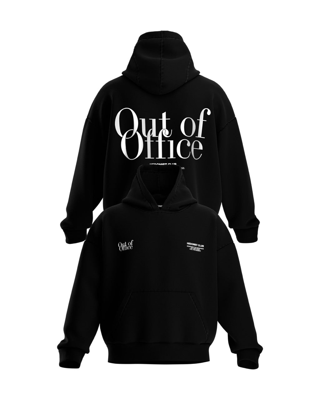 Худі "Office" · оверсайз, 480 г/м², 100% бавовна · Чорна