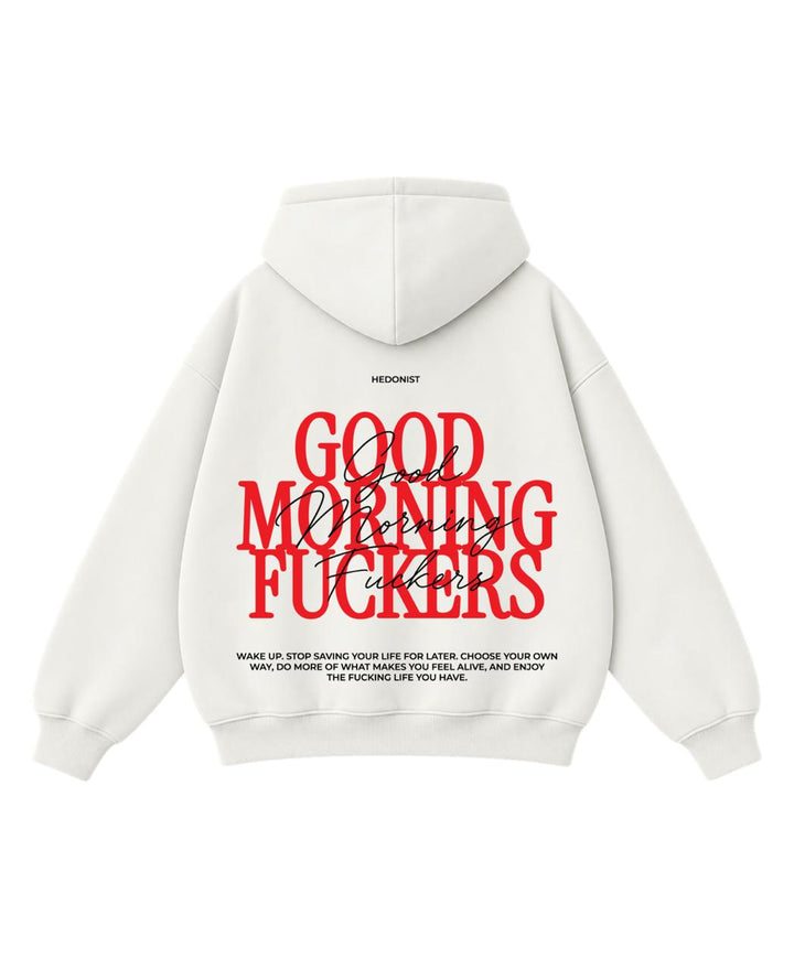 Зіп-худі "Good Morning" молочна